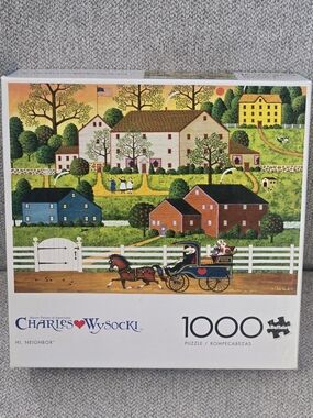 Charles Wysocki 'Hi, Neighbor' 1000-Piece Jigsaw Puzzle -Buffalo Games